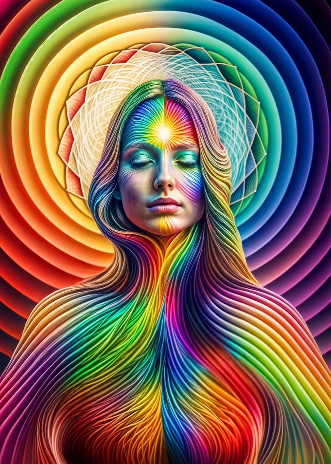 Awakening in rainbow