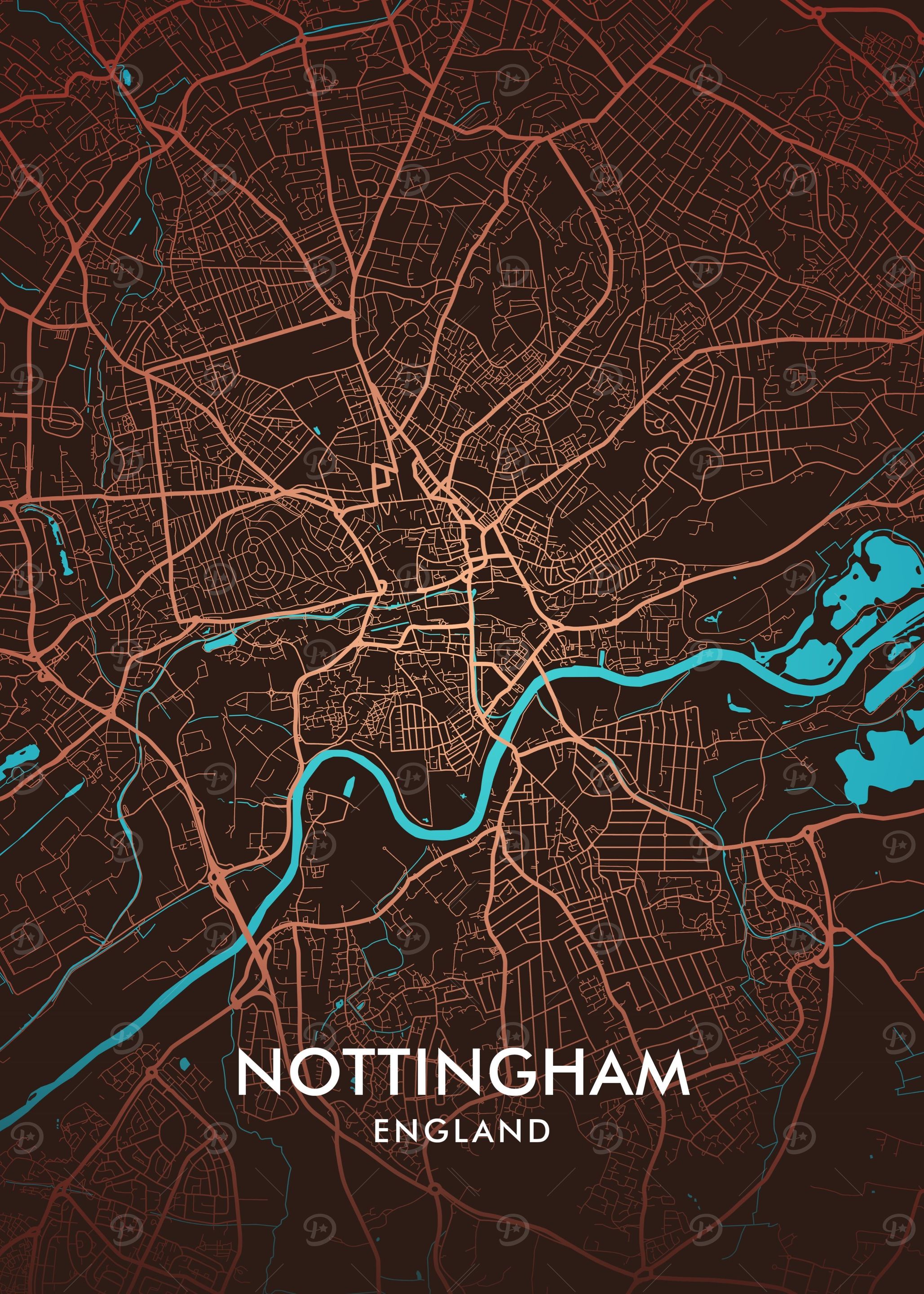 Nottingham City Map