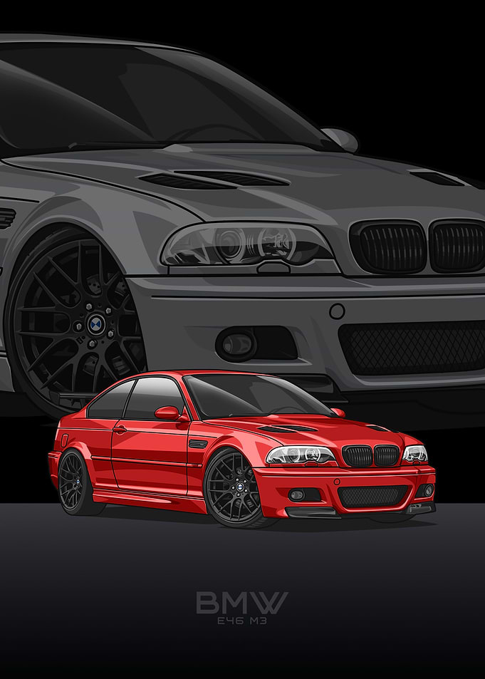 BMW E46 M3 red