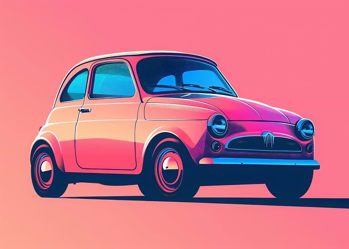Pastel Car