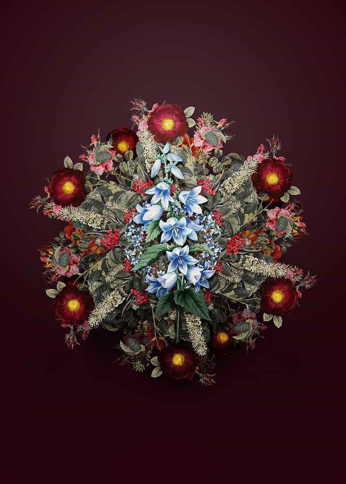 Bellflower Vintage Wreath
