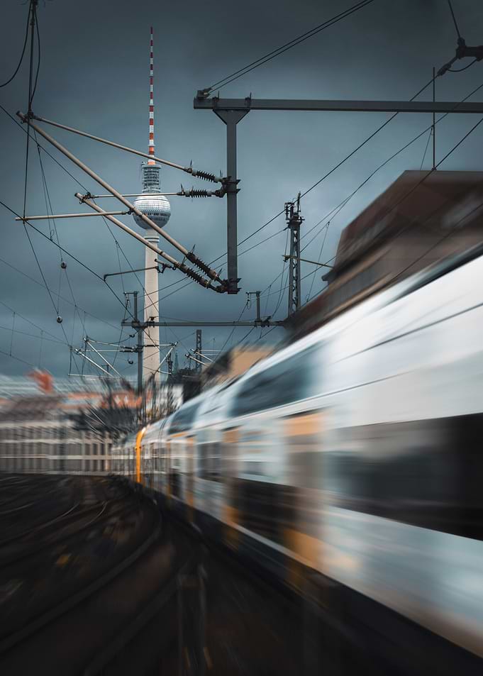 Berlin Train Long Exposure