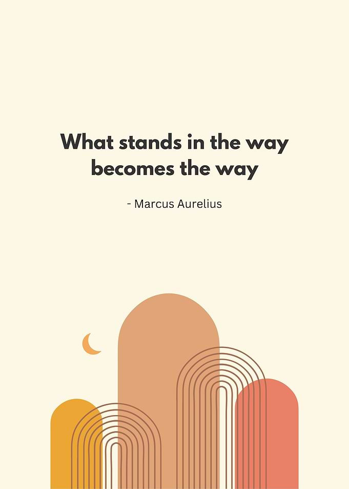 Marcus Aurelius text art