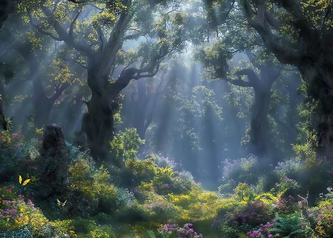 Forest and Flora Scene