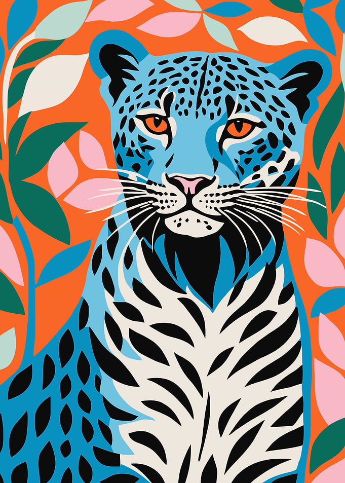 Cute Colorful Leopard