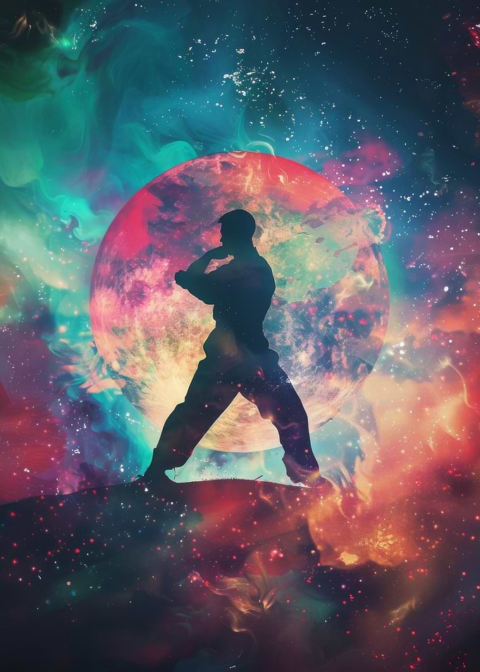 Jujitsu Galaxy Silhouette