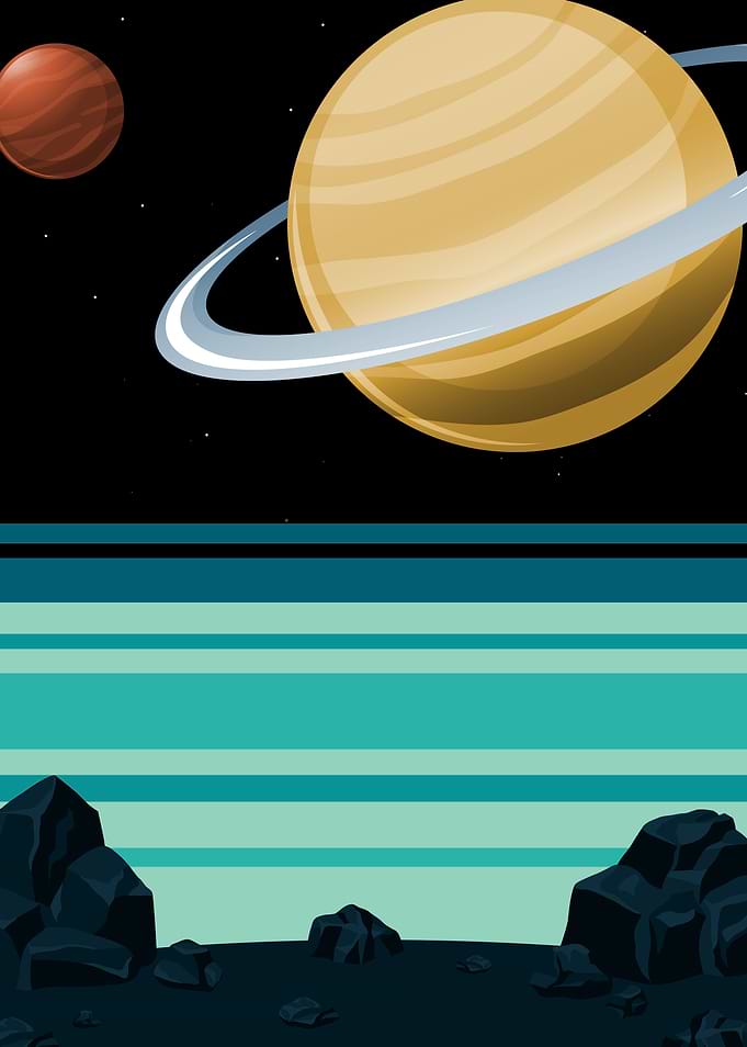 Retro Space Galaxy