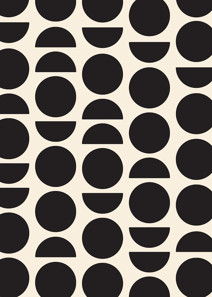 Abstract Black Circles
