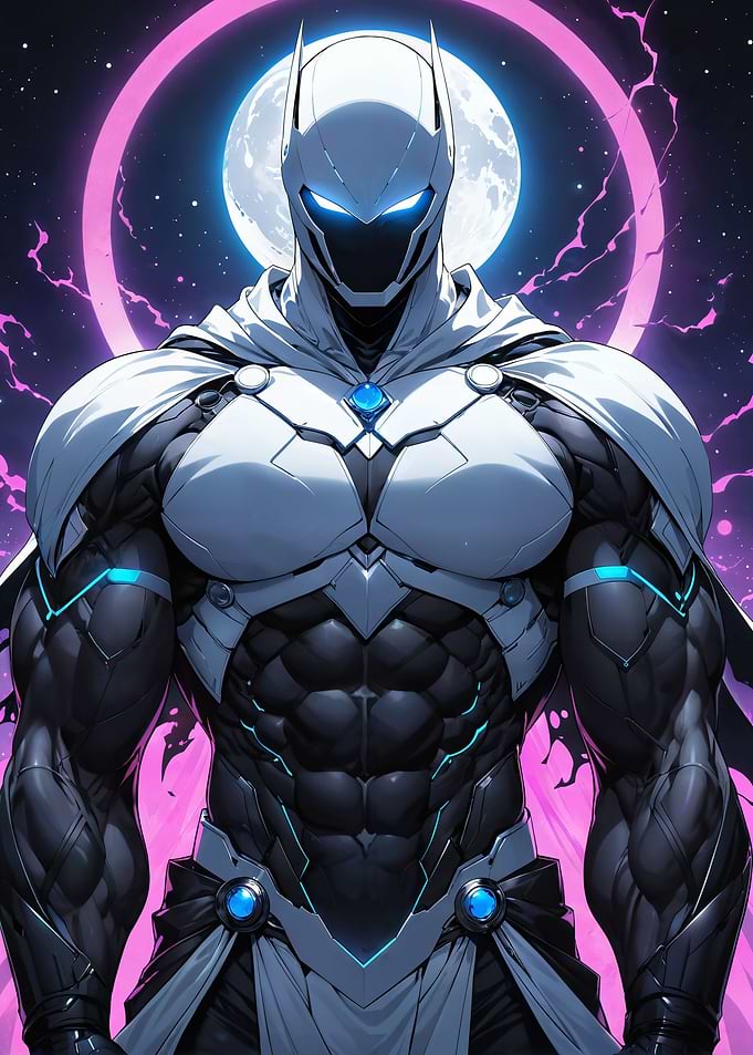 white moon cyborg