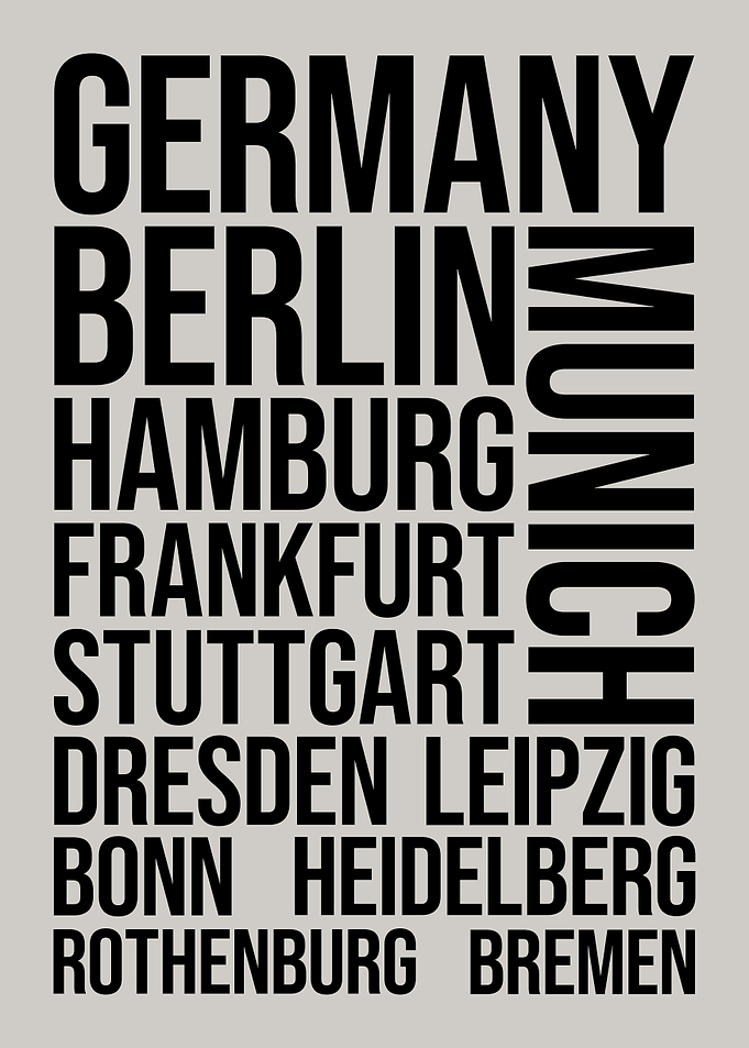 Germany Cities Travel Art