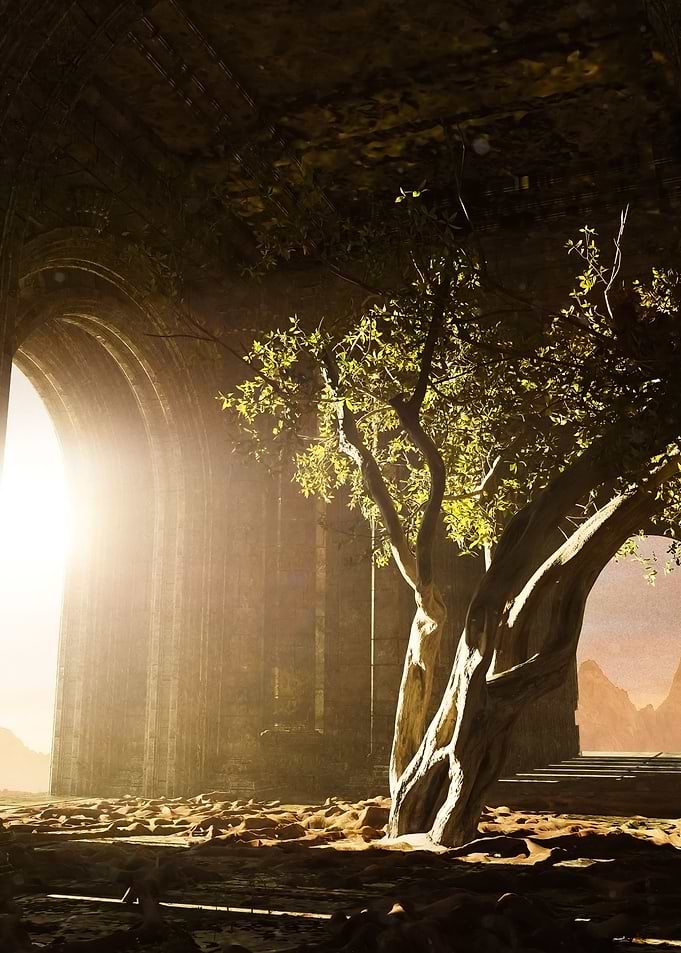 Golden Indoor Tree