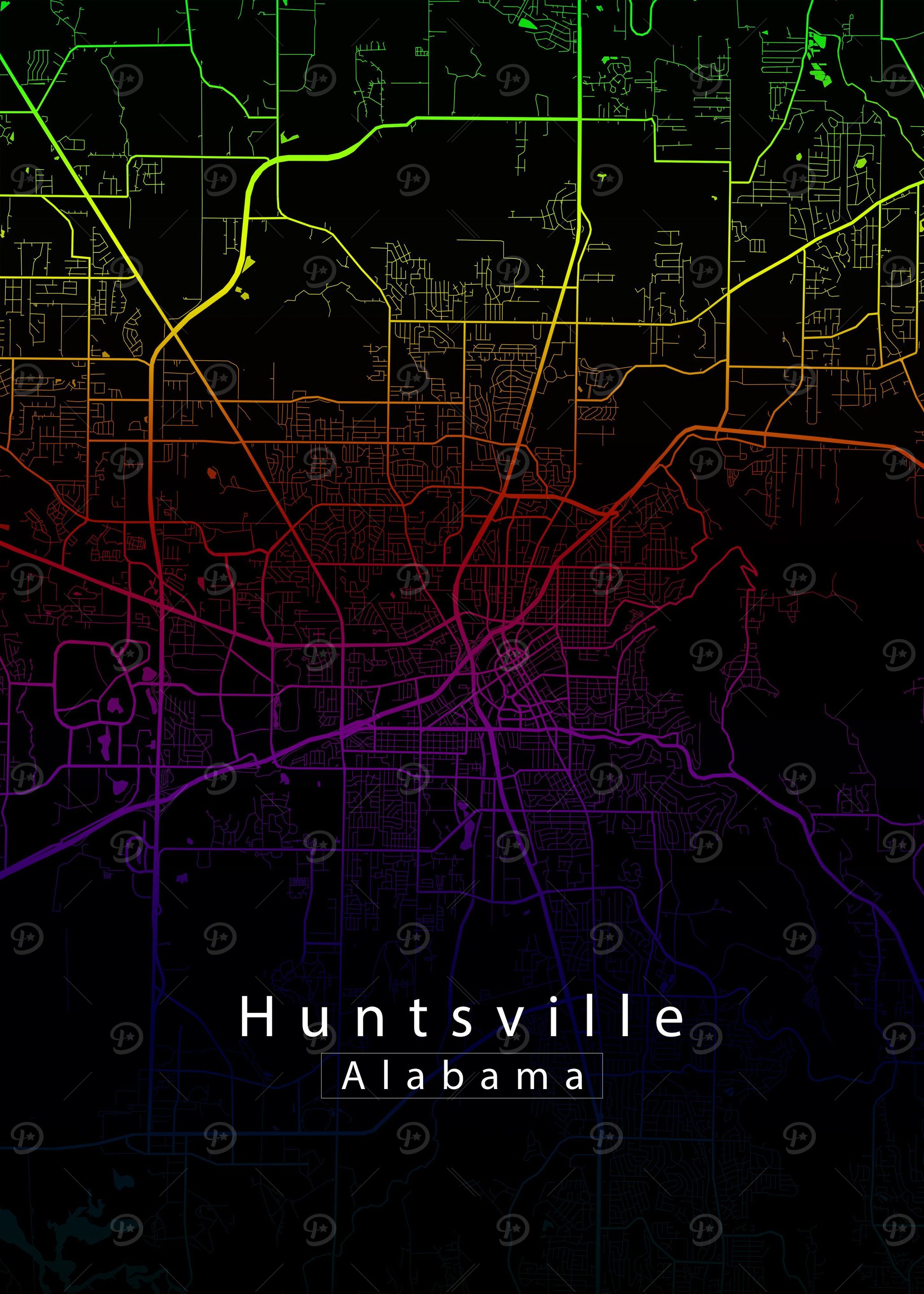 Huntsville Alabama Map