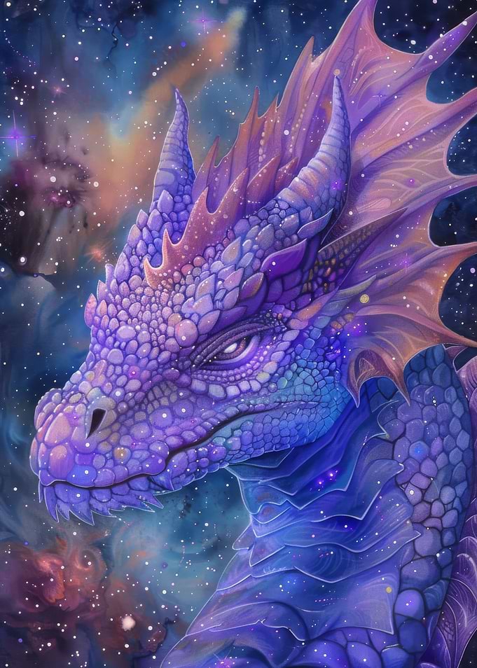 Purple Galaxy Dragon