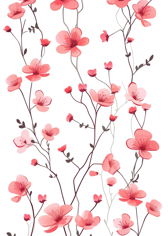 Watercolor Flower Pink