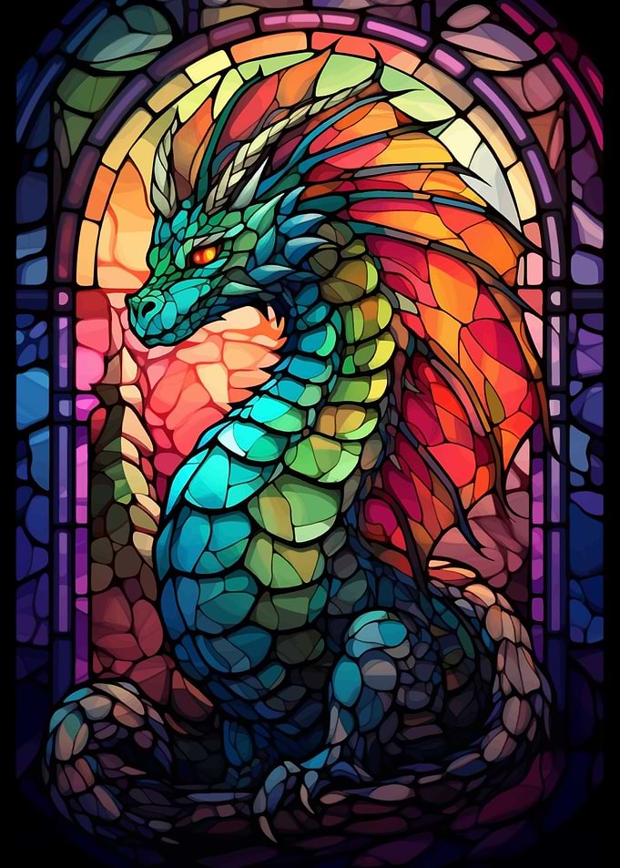 Stained Glass Dragon
