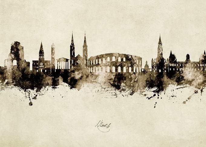 Nimes Skyline France