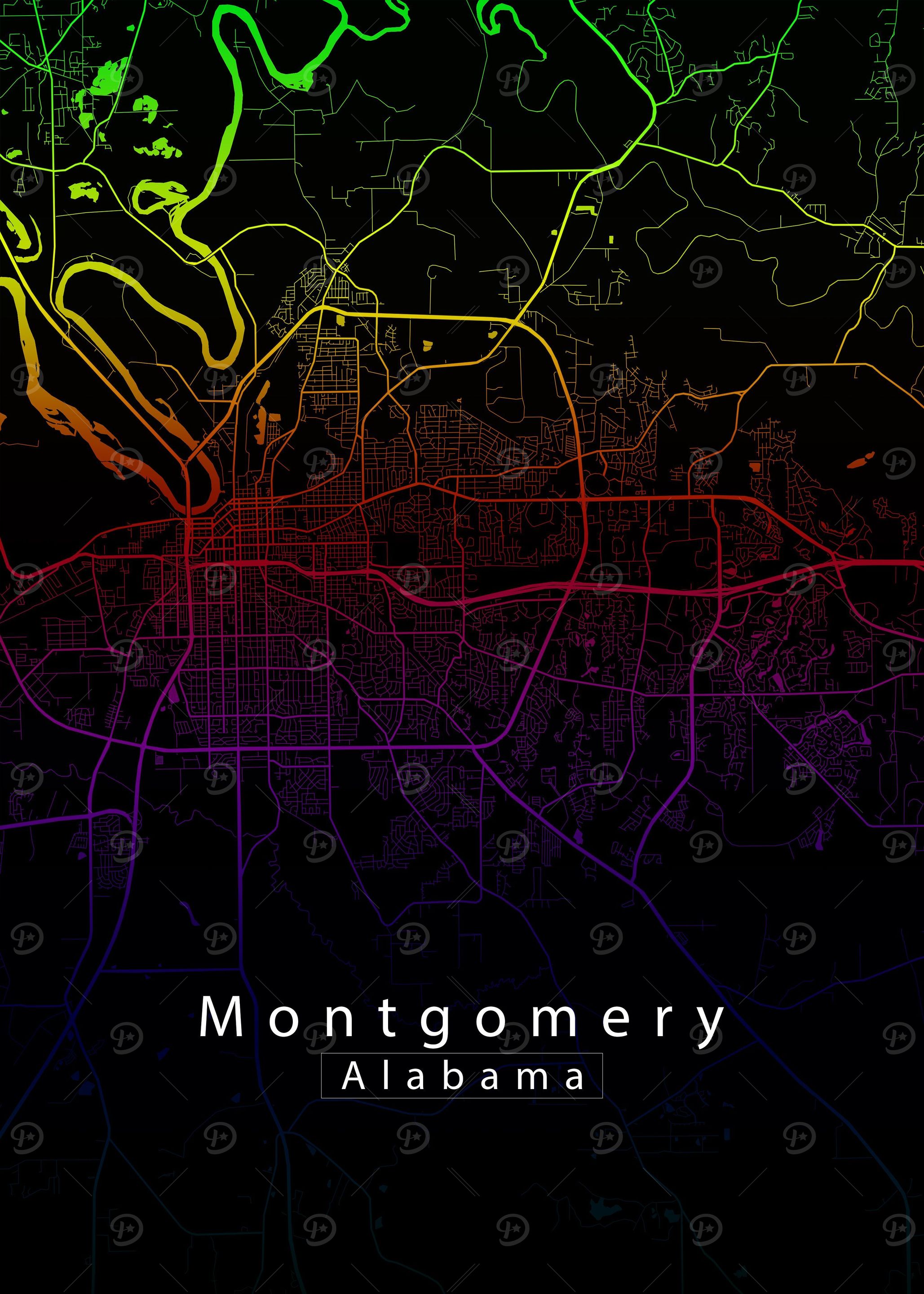 Montgomery Alabama Map