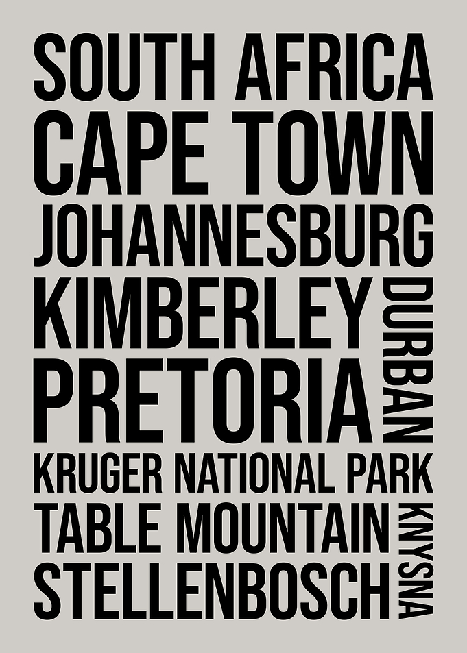 South Africa Cities Art
