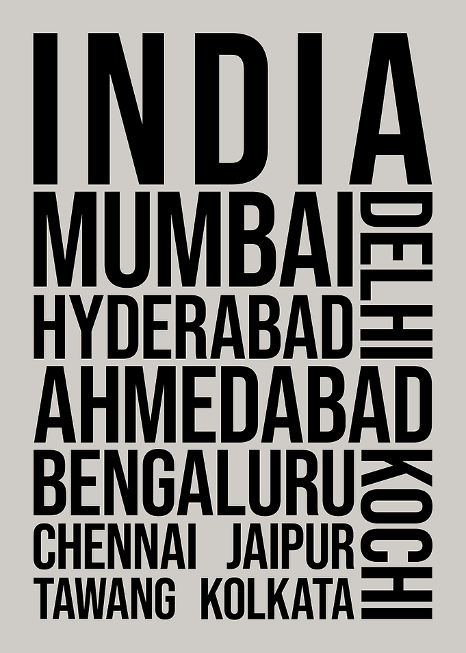 India Cities Travel Art