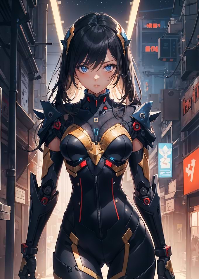 Anime Cyberpunk Girl