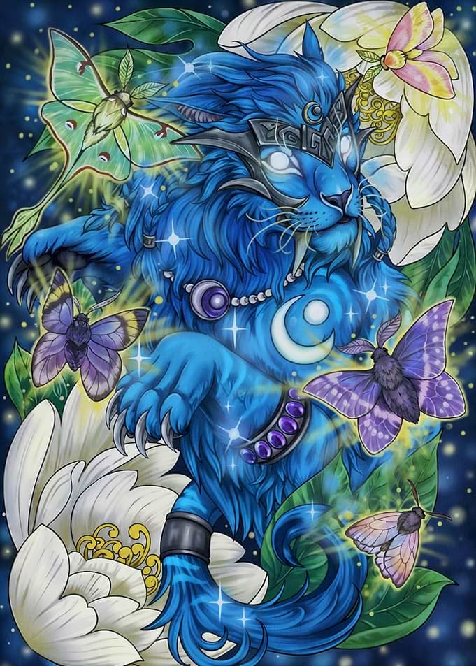 Lotus Flower Magical Lion