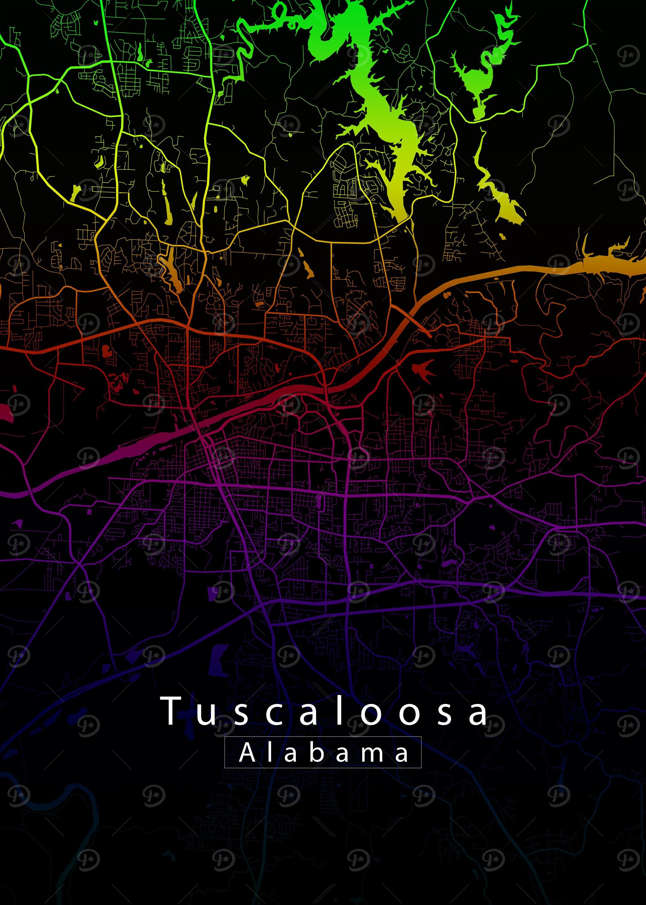 Tuscaloosa Alabama Map