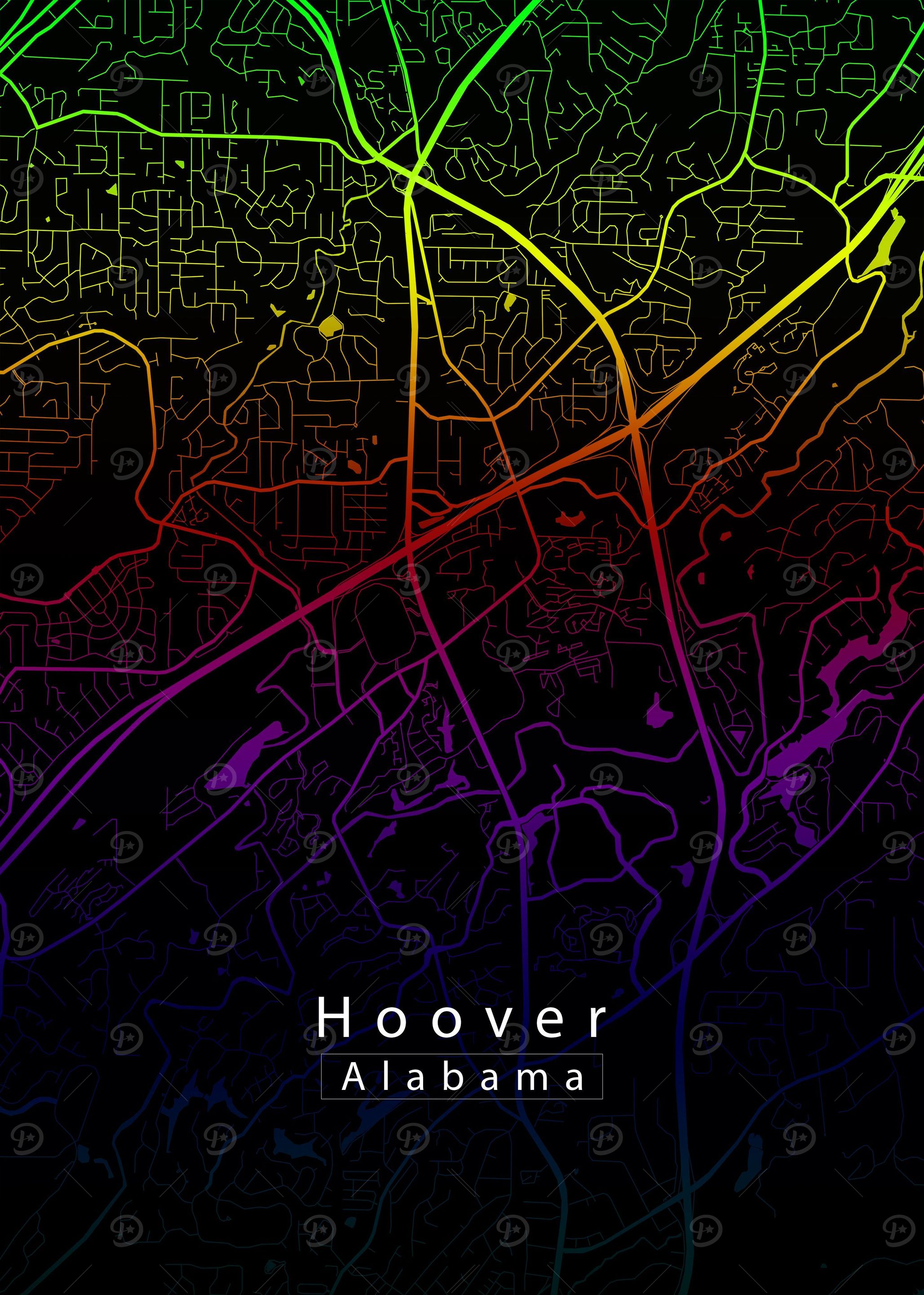 Hoover Alabama City Map