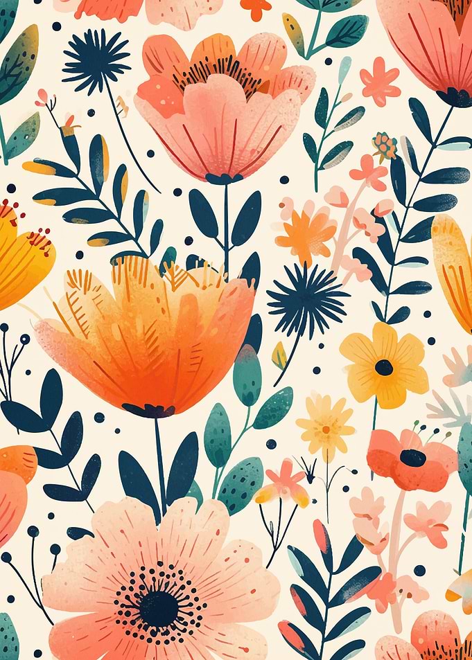 Pattern Flower Color