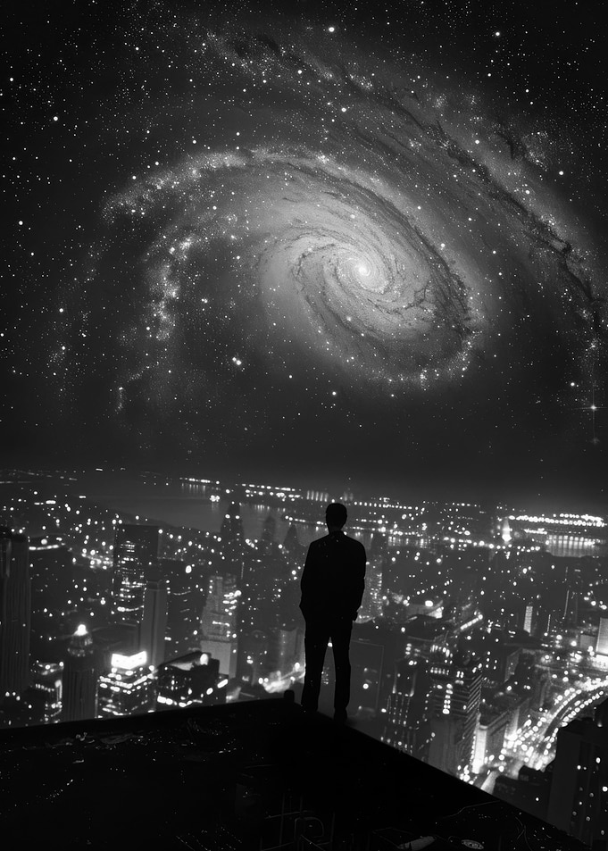 Night Sky Cityscape