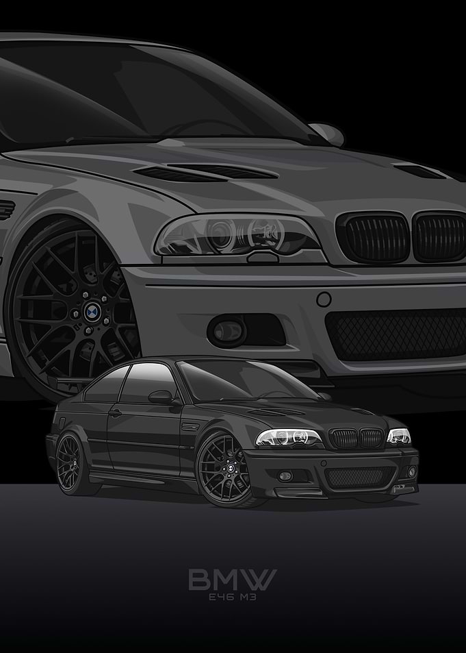 BMW E46 M3 black
