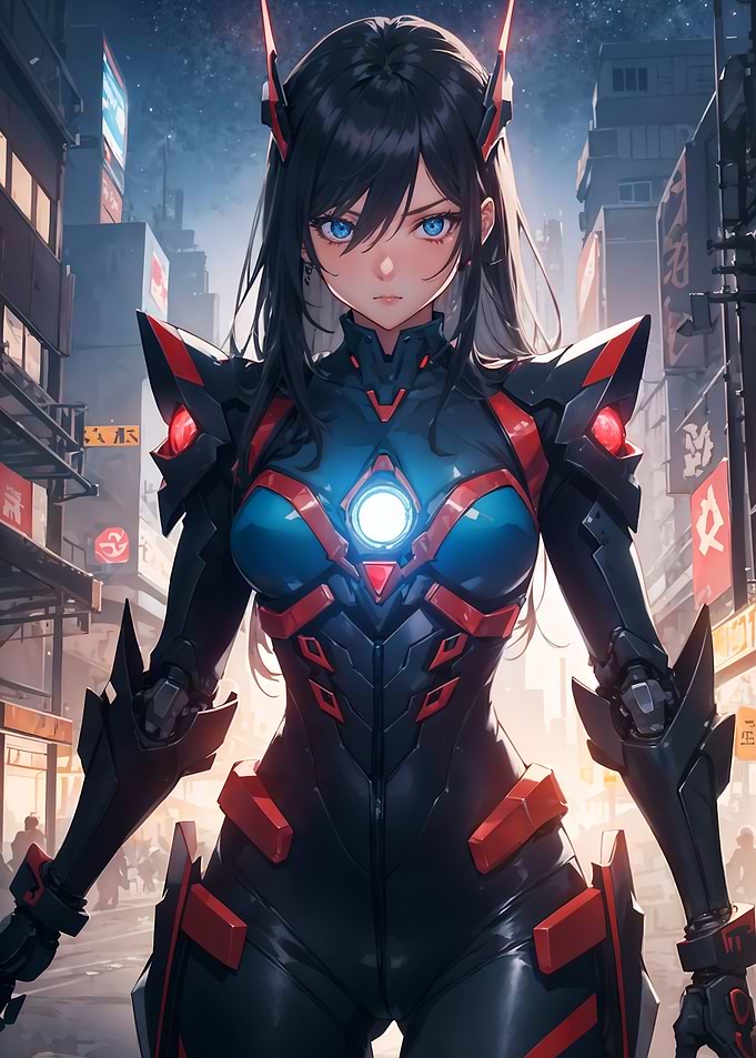 Anime Cyberpunk Girl