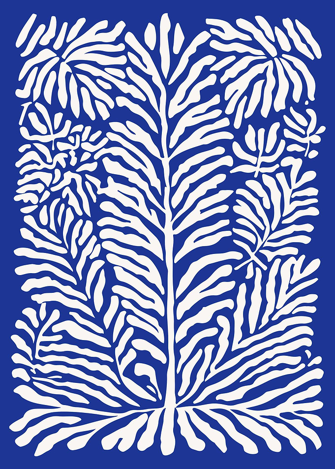 Blue Coral Art Print