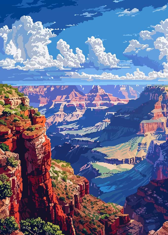 Grand Canyon Pixel Art