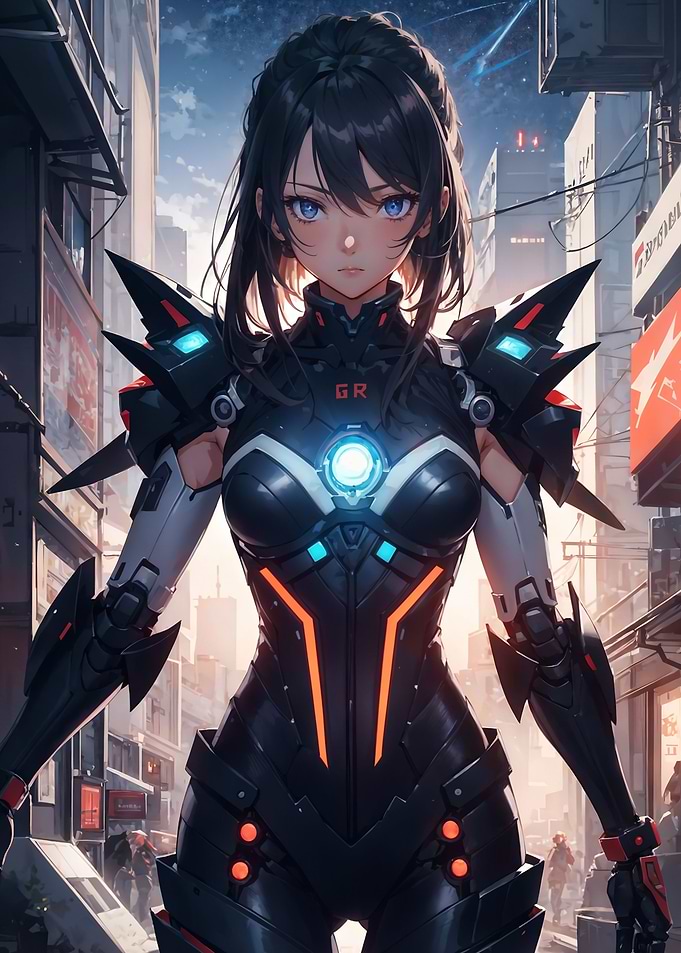 Anime Cyberpunk Girl