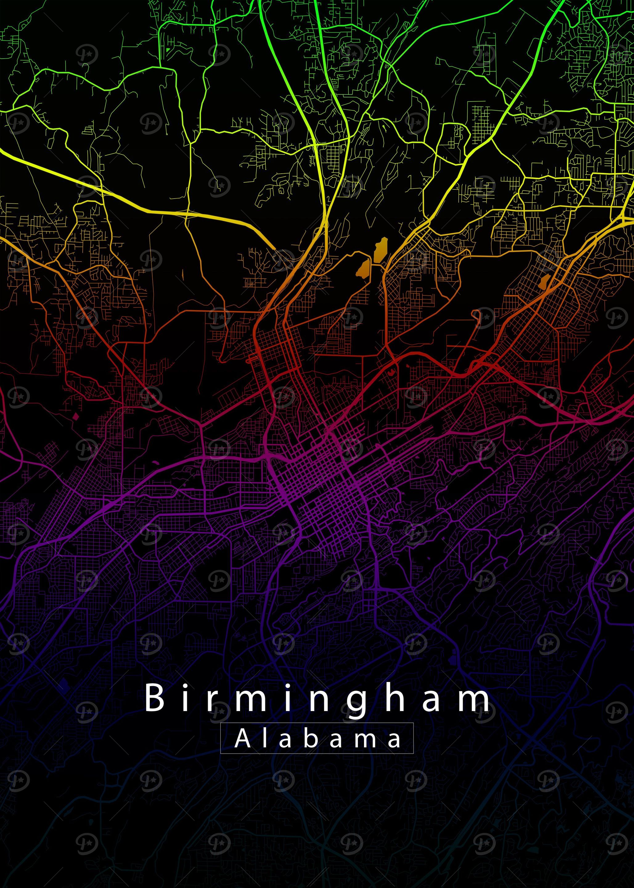Birmingham Alabama Map