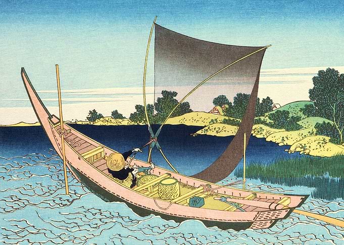 Tonegawa River in Shimosa