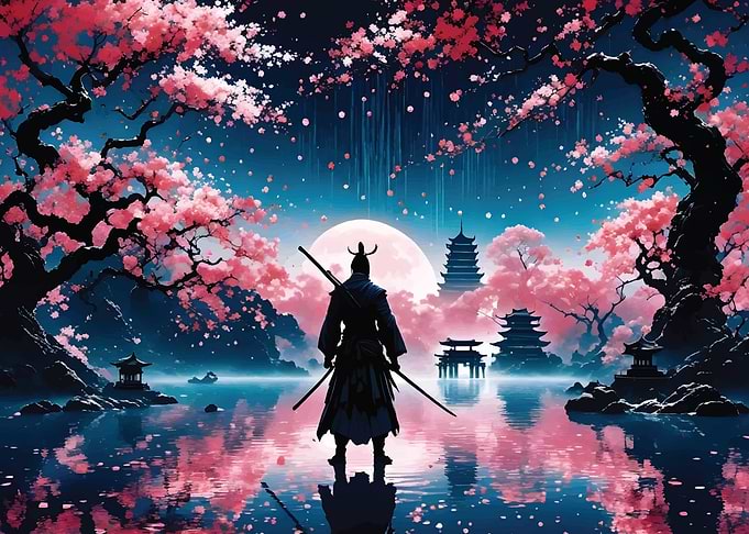 samurai japanese landscape