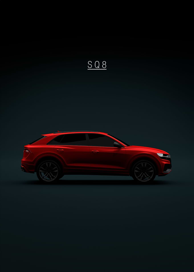 Audi SQ8 2021 Red