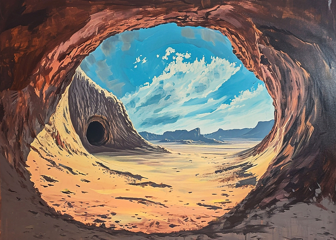 Desert cave exploration