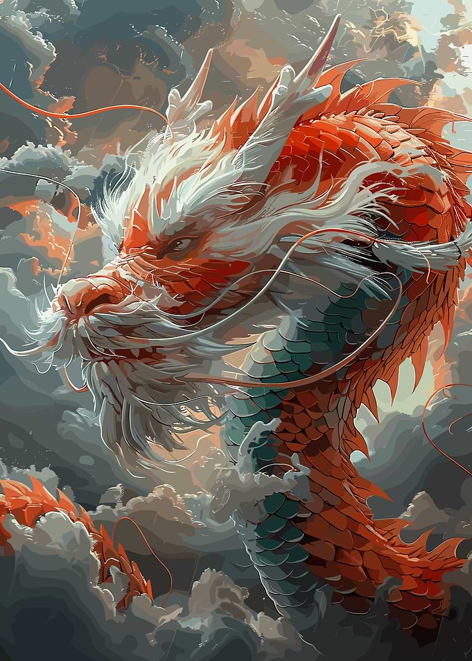 Fantasy Dragon Floral