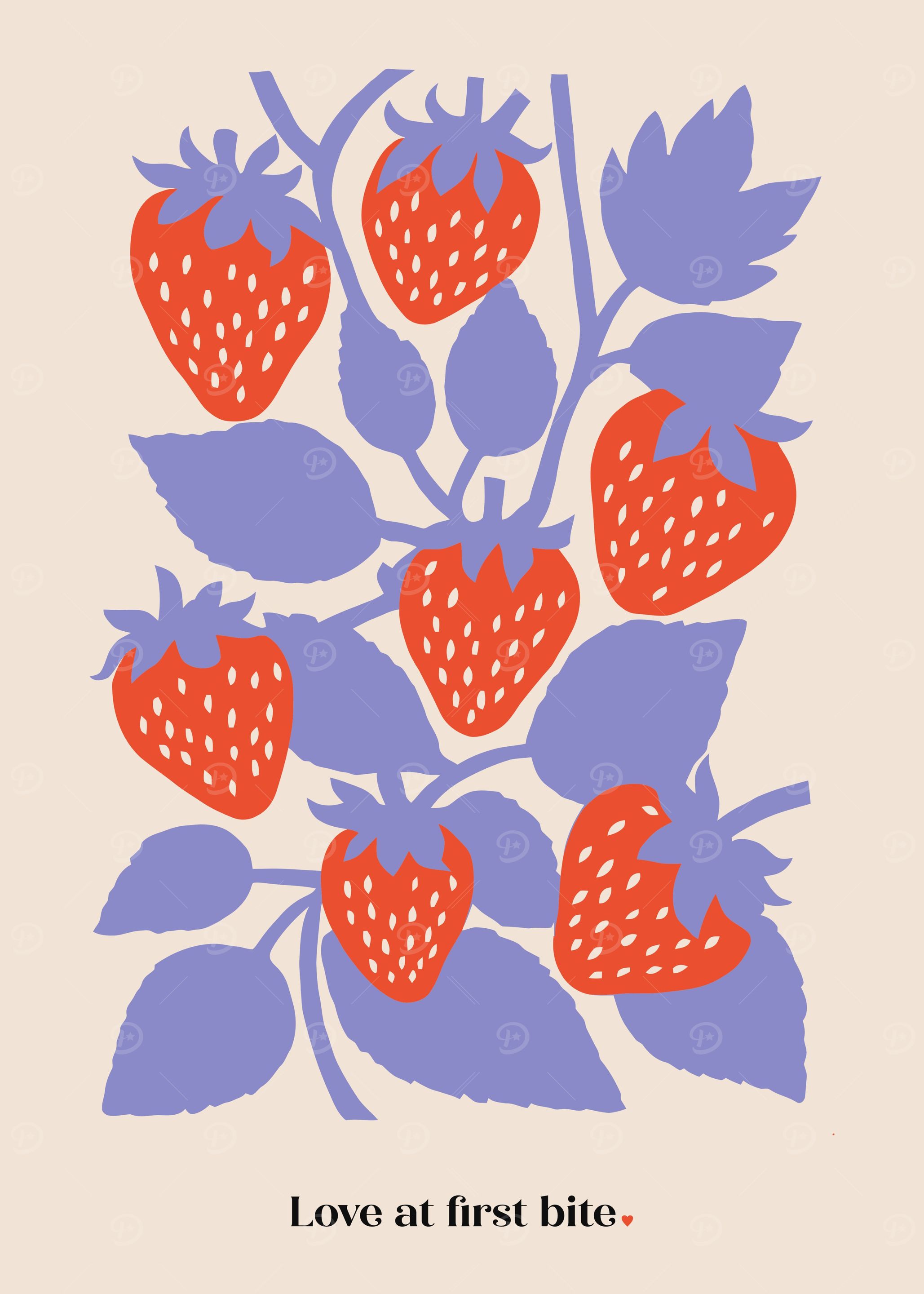 Retro Strawberry Love