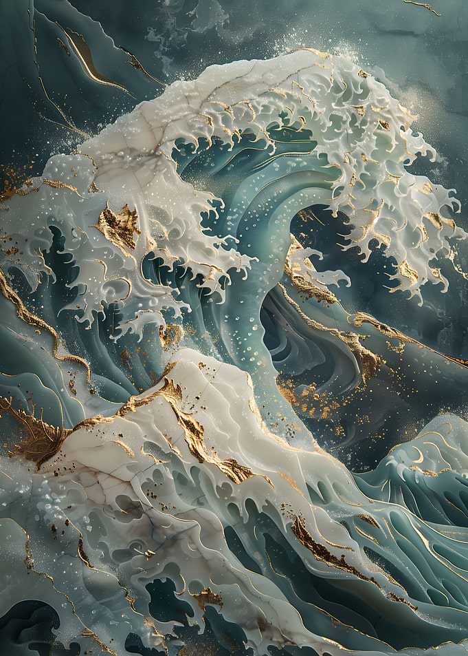 Great Wave Kintsugi
