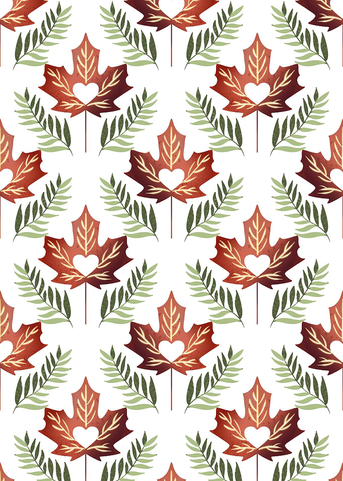 Hearts in Maple Leaves