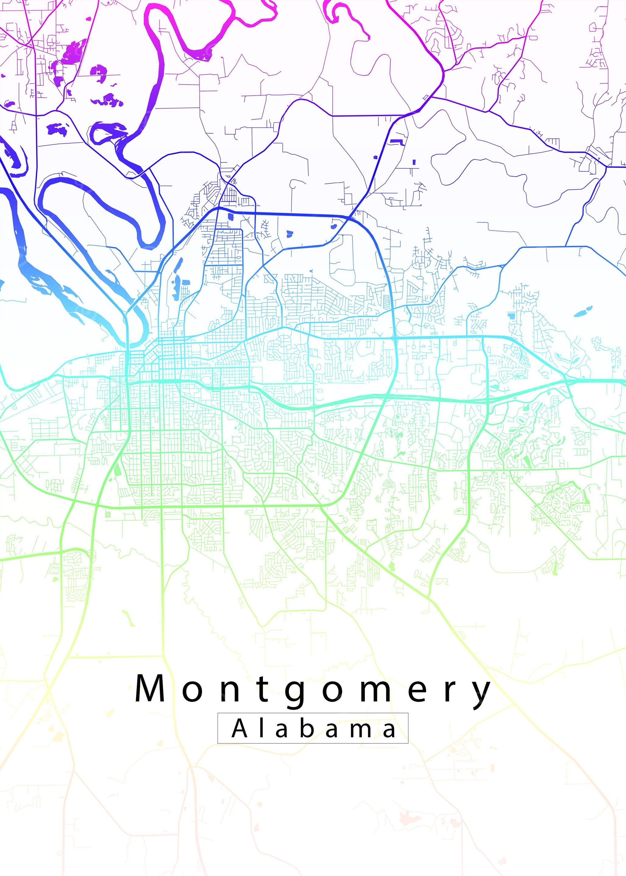 Montgomery Alabama Map