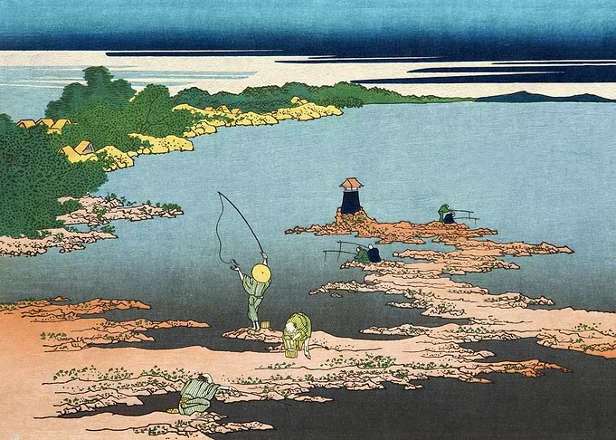 Fishing at Uraga in Sagami