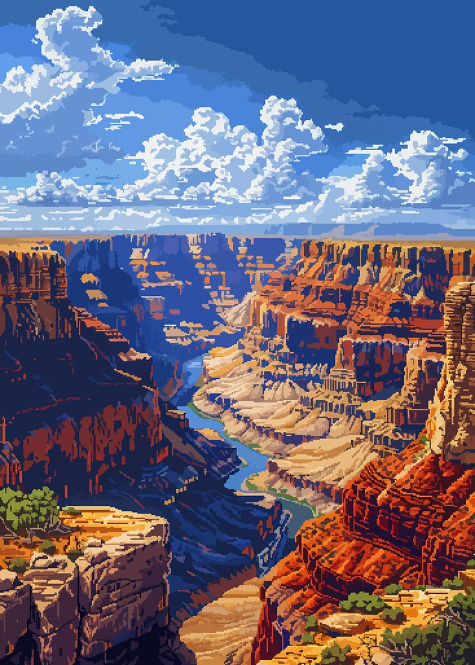 Grand Canyon Pixel Art