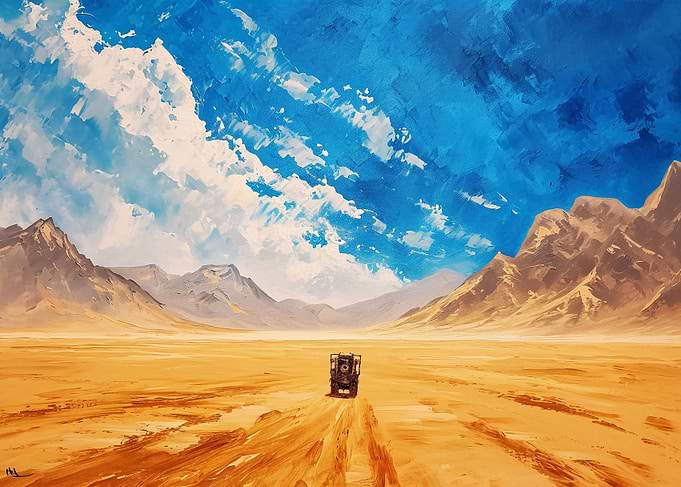 Desert caravan journey