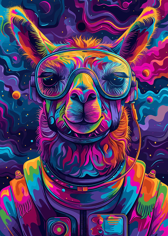 Astronaut Space Lama