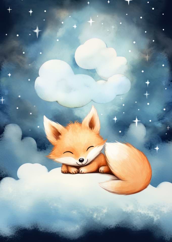 Baby red fox