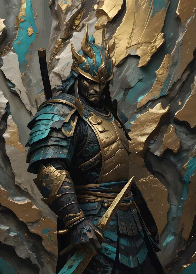 Kintsugi Samurai Warrior